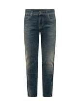 DOLCE & GABBANA - Jeans Cinque Tasche con Chiusura con Bottone - Blu | Lidia Shopping ® | Official Website