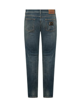 DOLCE & GABBANA - Jeans Cinque Tasche con Chiusura con Bottone - Blu | Lidia Shopping ® | Official Website