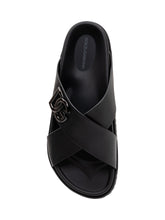 DOLCE & GABBANA - Sandalo con Fasce Incrociate - Nero | Lidia Shopping ® | Official Website