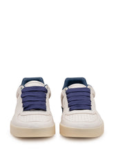DOLCE & GABBANA - Low-Top Nappa Sneakers with Side Logo - White - LIDIASHOPPING® - Official Website