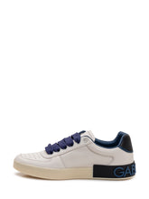 DOLCE & GABBANA - Low-Top Nappa Sneakers with Side Logo - White - LIDIASHOPPING® - Official Website