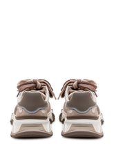 DOLCE & GABBANA - Sneaker Bassa con Inserti e Maxi Logo Laterale - Marrone | Lidia Shopping | Official Website