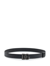 DOLCE & GABBANA - Logo Buckle Leather Belt - Black - LIDIASHOPPING® - Official Website