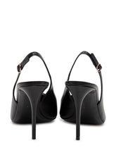DOLCE & GABBANA - Slingback Nappa Seta with High Heel and Pointed Toe - Black - LIDIASHOPPING® - Official Website