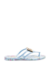 DOLCE & GABBANA - Flip Flops with T Strap - Blue - LIDIASHOPPING® - Official Website