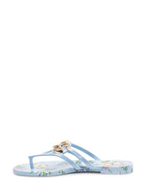 DOLCE & GABBANA - Infradito con Struttura a T - Blu - LIDIASHOPPING® - Official Website
