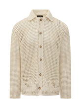 ALANUI - Open Knit Cardigan Shirt - White - LIDIASHOPPING® - Official Website