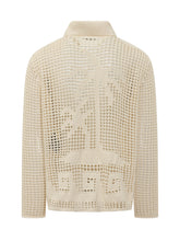 ALANUI - Open Knit Cardigan Shirt - White - LIDIASHOPPING® - Official Website