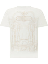 VERSACE KIDS - T-shirt con Stampa Hall - Bianco - LIDIASHOPPING® - Official Website