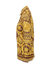 VERSACE - Baroque Formal Shirt In Fluid Fabric - Gold - LIDIASHOPPING® - Official Website