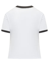 VERSACE - Jersey T-Shirt With Contrast Trims - White - LIDIASHOPPING® - Official Website