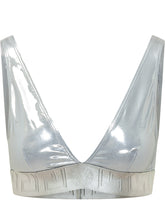 VERSACE - Top Bikini Metallizzato - Argento - LIDIASHOPPING® - Official Website