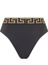 VERSACE - Slip Mare con Fascia Decorata - Nero | Lidia Shopping ® | Official Website