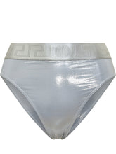 VERSACE - Slip Bikini Metallizzato - Argento - LIDIASHOPPING® - Official Website