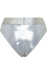 VERSACE - Slip Bikini Metallizzato - Argento - LIDIASHOPPING® - Official Website