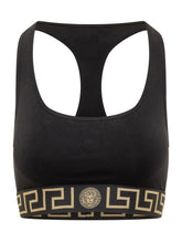VERSACE - Bra con Fascia Decorata - Nero - LIDIASHOPPING® - Official Website