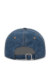 MARNI - Cappello Denim con Visiera Curva e Logo Ricamato - Blu - LIDIASHOPPING® - Official Website