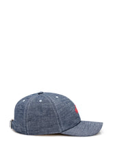MARNI - Denim Baseball Cap With Embroidery - Blue - LIDIASHOPPING® - Official Website