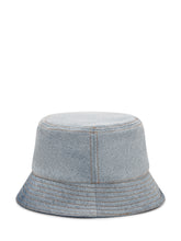MARNI - Denim Bucket Hat with Embroidered Logo - Blue - LIDIASHOPPING® - Official Website