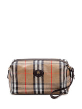 BURBERRY - Highlands WashBag - Brown - LIDIASHOPPING® - Official Website