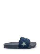 STELLA MCCARTNEY KIDS - Sandali Slide in Denim - Blu - LIDIASHOPPING® - Official Website