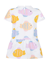 STELLA MCCARTNEY KIDS - Jersey Dress with Fish Print - Multicolor - LIDIASHOPPING® - Official Website
