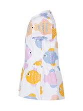 STELLA MCCARTNEY KIDS - Jersey Dress with Fish Print - Multicolor - LIDIASHOPPING® - Official Website