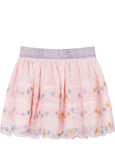 STELLA MCCARTNEY KIDS - Tulle Skirt with Ruffles and Star Embroidery - Pink - LIDIASHOPPING® - Official Website