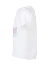 STELLA MCCARTNEY KIDS - T-shirt with Fish Print and Crew Neck - White - LIDIASHOPPING® - Official Website