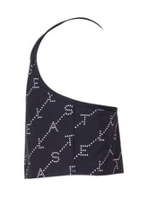 STELLA MCCARTNEY KIDS - Sports Top with All-Over Logo Print - Black - LIDIASHOPPING® - Official Website