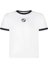 STELLA MCCARTNEY KIDS - T-shirt with Contrast Trims and Front Logo - White - LIDIASHOPPING® - Official Website