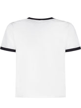 STELLA MCCARTNEY KIDS - T-shirt with Contrast Trims and Front Logo - White - LIDIASHOPPING® - Official Website