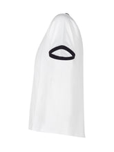 STELLA MCCARTNEY KIDS - T-shirt with Contrast Trims and Front Logo - White - LIDIASHOPPING® - Official Website