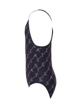 STELLA MCCARTNEY KIDS - All-Over Logo Print Swimsuit with Zip - Black - LIDIASHOPPING® - Official Website