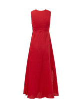 FARM RIO - Abito Midi Senza Maniche con Applicazioni Floreali - Rosso | Lidia Shopping ® | Official Website