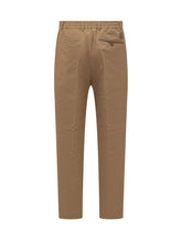 MONCLER - Tailored Trousers with Front Pleat - Brown - LIDIASHOPPING® - Official Website