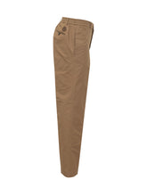 MONCLER - Tailored Trousers with Front Pleat - Brown - LIDIASHOPPING® - Official Website