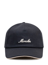 MONCLER - Cappellino da Baseball con Logo Ricamato - Nero - LIDIASHOPPING® - Official Website