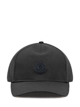 MONCLER - Cappello Baseball con Visiera Curva - Nero | Lidia Shopping | Official Website