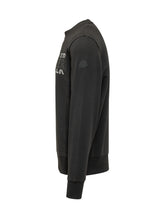 MONCLER - Crew-Neck Sweatshirt with Contrast Logo - Black - LIDIASHOPPING® - Official Website