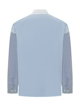 MARNI - Shirt with Contrast Collar and Patch Pocket - Blue - LIDIASHOPPING® - Official Website