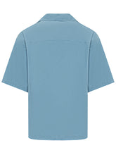 MARNI - Camicia a Maniche Corte con Colletto Classico e Tasca - Blu | Lidia Shopping ® | Official Website