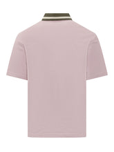 MARNI - Polo with Contrast Collar and Embroidered Logo - Pink | Lidia Shopping ® | Official Website