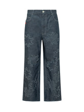 MARNI - Pants with Pockets and All-Over Graphic Pattern - Blue - LIDIASHOPPING® - Official Website