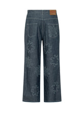 MARNI - Pants with Pockets and All-Over Graphic Pattern - Blue - LIDIASHOPPING® - Official Website