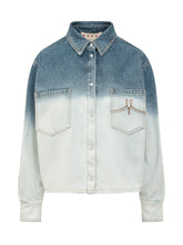 MARNI - Camicia Denim con Tasche Applicate e Sfumatura - Blu - LIDIASHOPPING® - Official Website