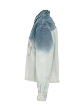 MARNI - Camicia Denim con Tasche Applicate e Sfumatura - Blu - LIDIASHOPPING® - Official Website