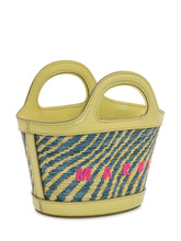 MARNI - Borsa Tropicalia Micro con Manico Integrato e Logo Ricamato - Verde | Lidia Shopping ® | Official Website
