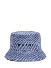 MARNI - Bucket Hat - Blue - LIDIASHOPPING® - Official Website