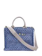 MARNI - Small Basket Shopping Bag - Blue - LIDIASHOPPING® - Official Website